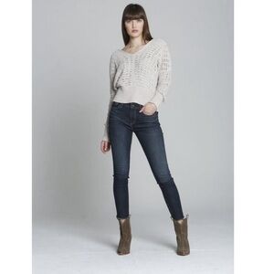 DRIFTWOOD Jackie High Rise Jeans Raw Hem Size 27